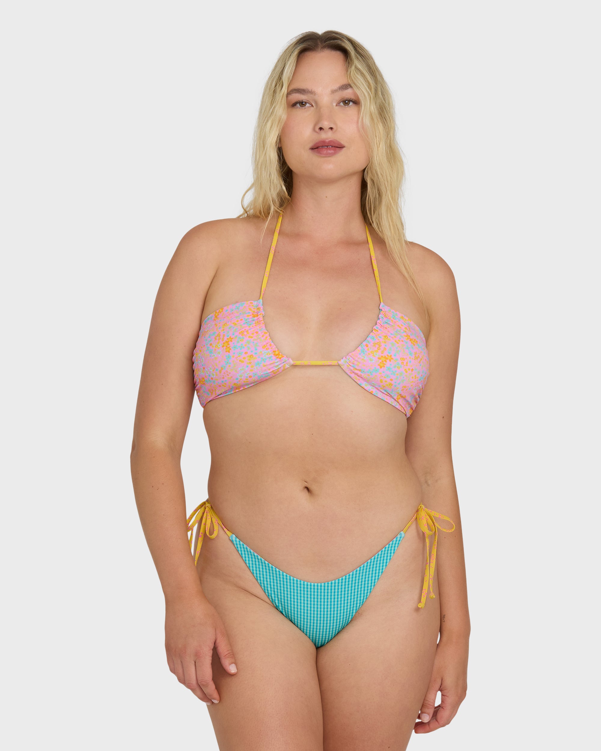 Babe Alert Reversible Drew Bandeau Bikini Top - Agave - Image 9