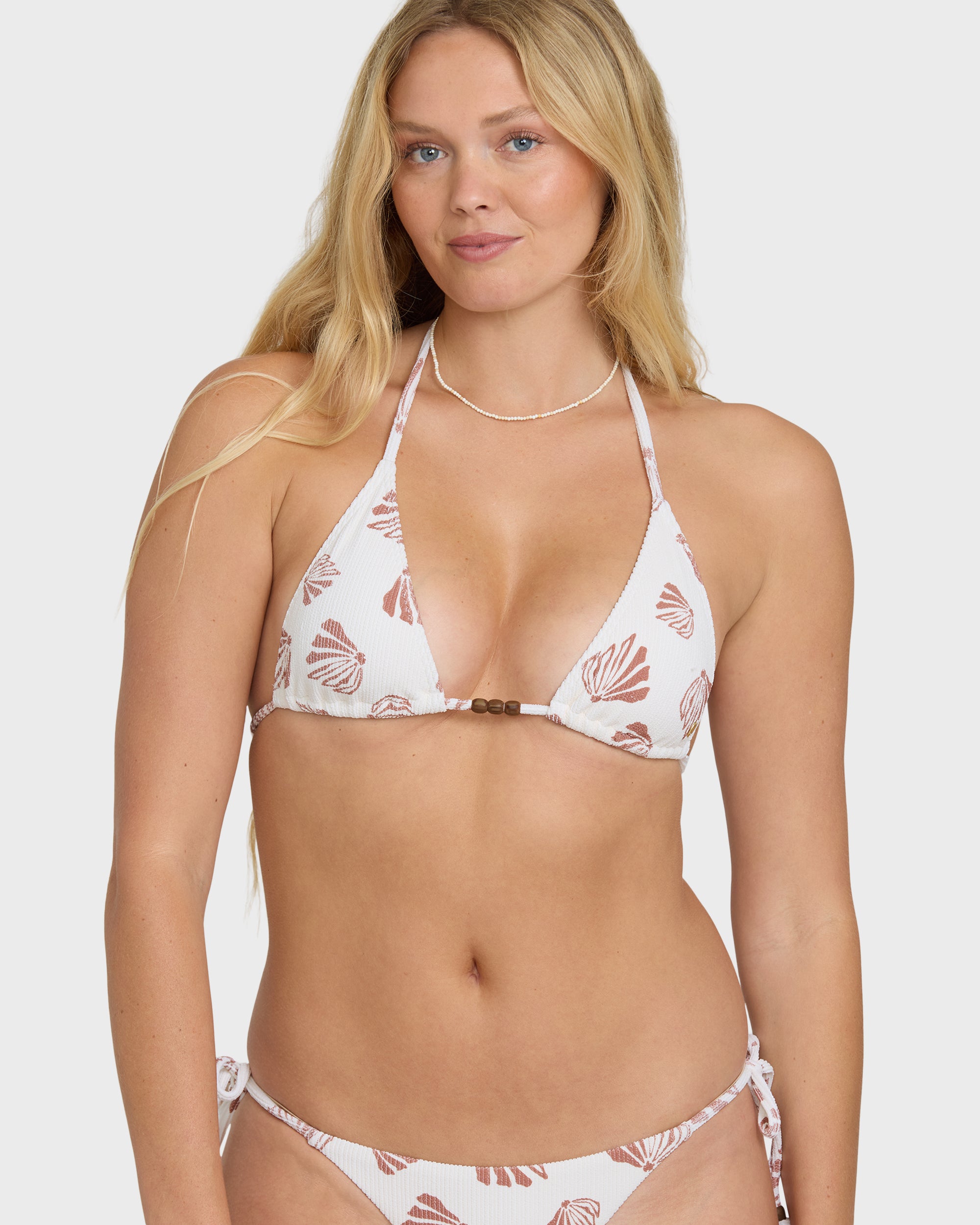 Sandy Shells Remi Triangle Bikini Top - Salt Crystal - Image 5