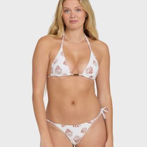 Sandy Shells Remi Triangle Bikini Top - Salt Crystal