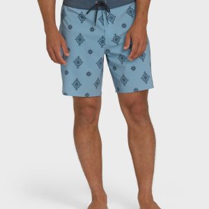 Good Times Pro 18 Boardshorts - Blue Fog