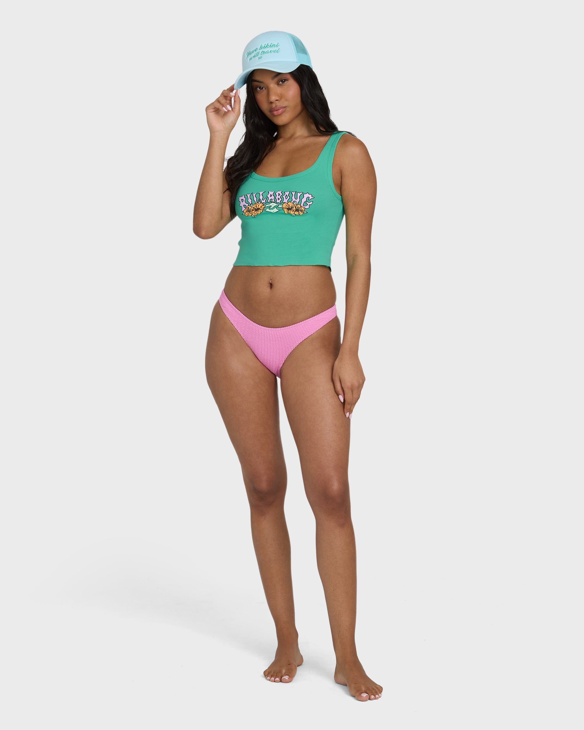 Hibiscus Minds Tank Top - Green Tropics - Image 5