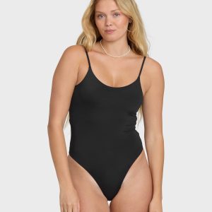 Sol Searcher Sloane One Piece Swimsuit - Black Pebble