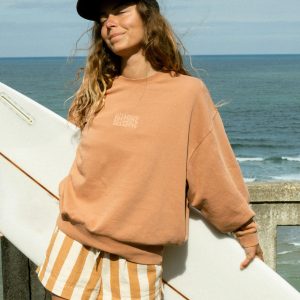 Bleached Out Kendal Crewneck Sweatshirt - Caramel Cafe