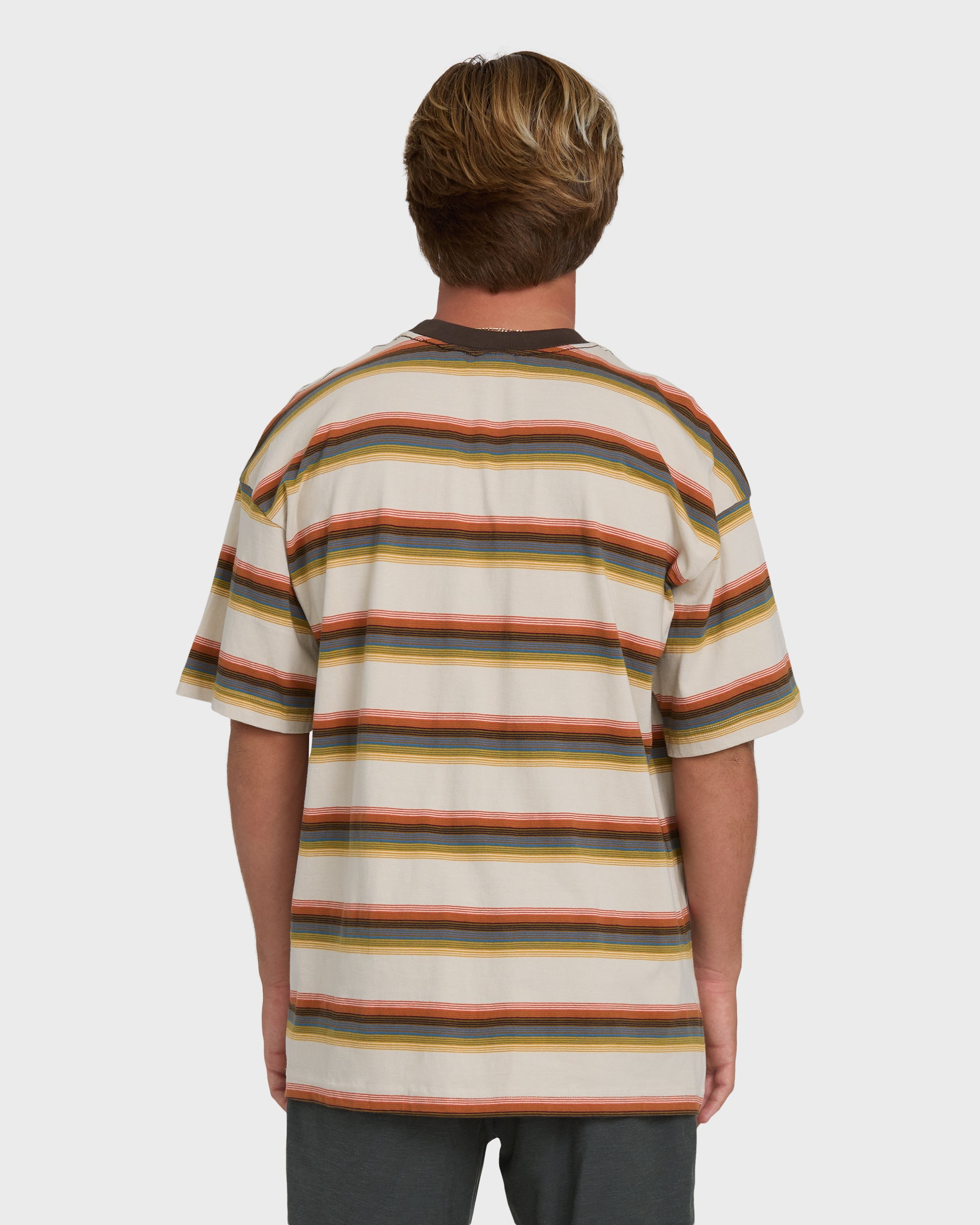 Baxter Short Sleeve Knit T-Shirt - Oatmeal - Image 2