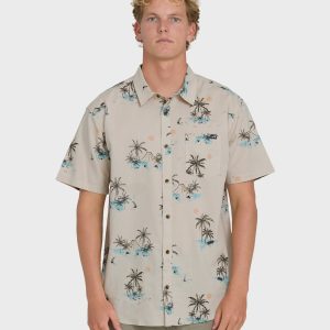 Sundays Short Sleeve Woven Shirt - Fog