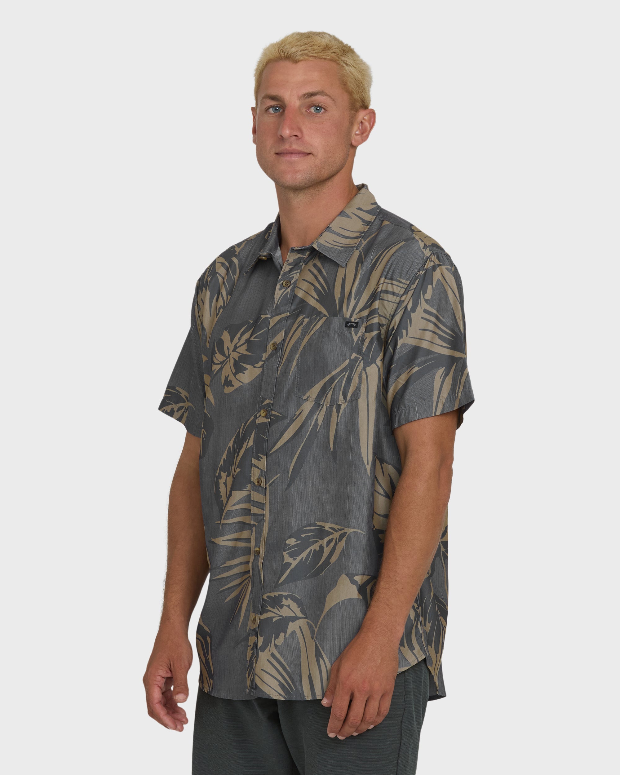 Sundays Lounge Short Sleeve Woven Shirt - Black - Image 3