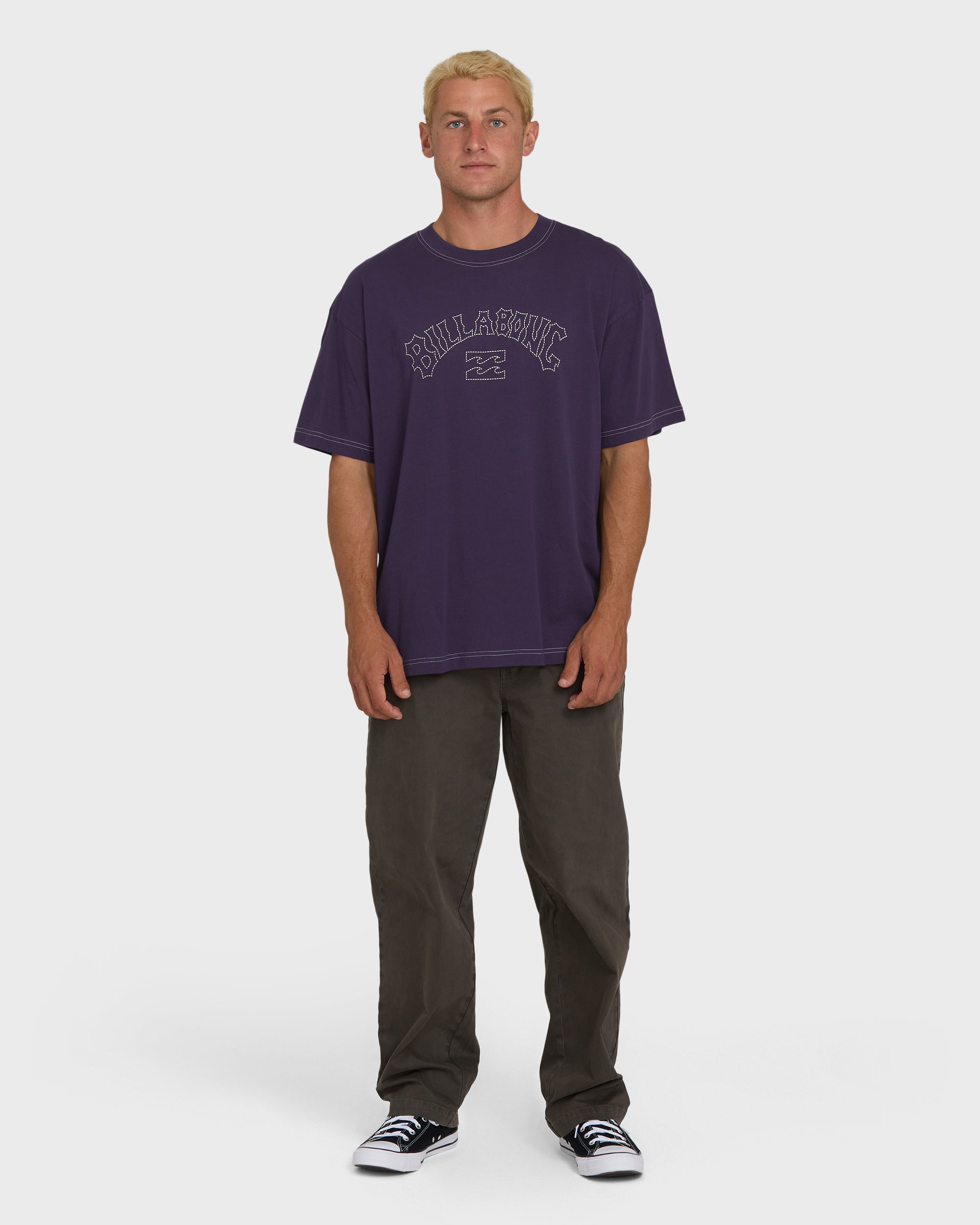 Dash OG Short Sleeve Knit T-Shirt - Purple Velvet - Image 4