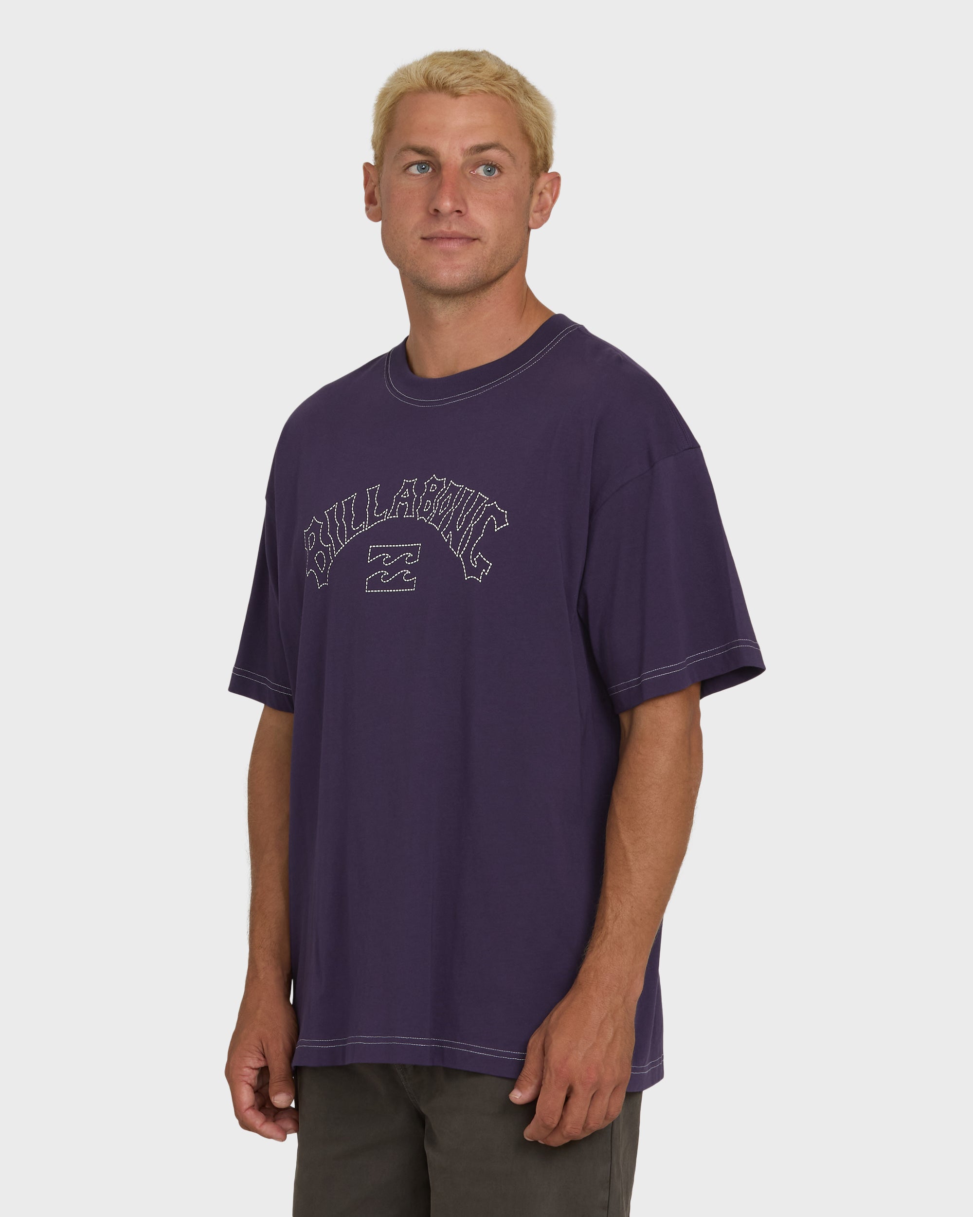 Dash OG Short Sleeve Knit T-Shirt - Purple Velvet - Image 3